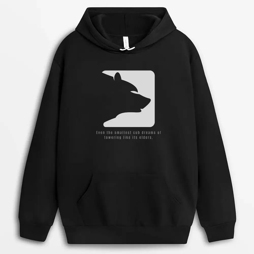 Even The Smallest Cub Dreams Of Towering Like Its Elders Sellxtee Hoodie - Black